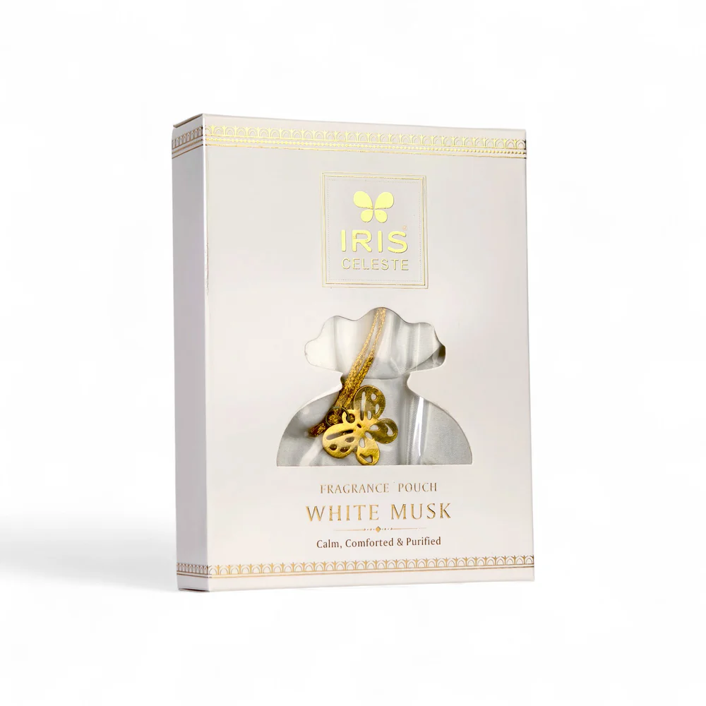 Iris Celeste White Musk Fragrance Pouch
