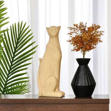Nilkamal Panther Decorative Polyresin Showpiece Cream