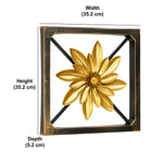 Floral Plaque Frame Wall Decor (Gold)