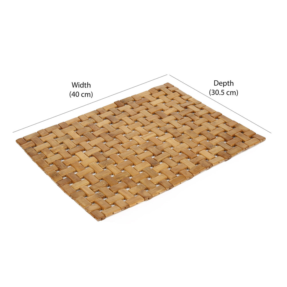 Criss Cross Bamboo Placemat (Brown)