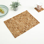 Criss Cross Bamboo Placemat (Brown)