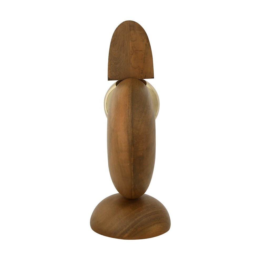 Abstract Table Decor Showpiece (Gold & Brown)