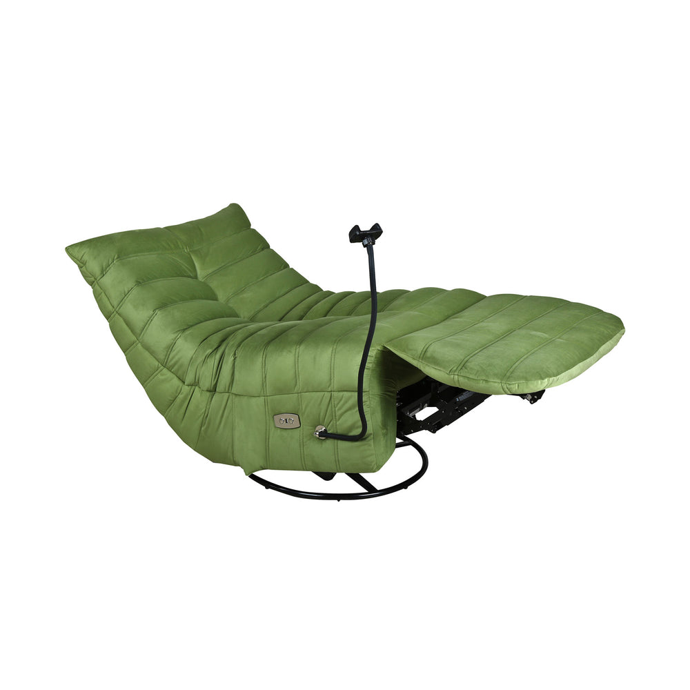 Adore 1 Seater Rocker & Swivel Electric Recliner- Olive