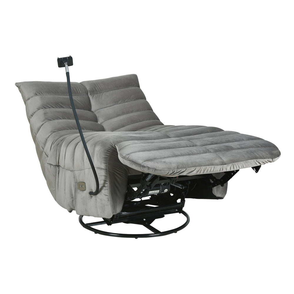Adore 1 Seater Rocker & Swivel Electric Recliner- Grey