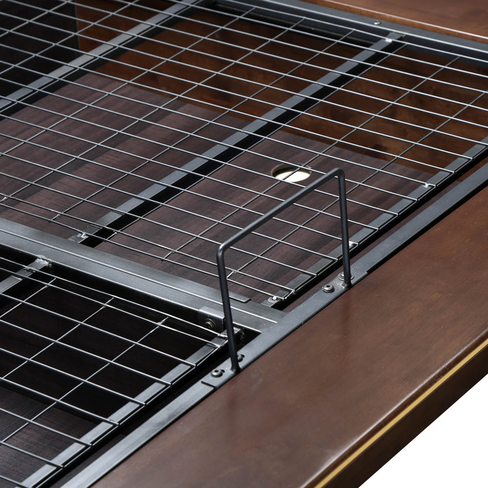 Triton Queen Bed with Hydraulic Storage (Cocoa Brown)