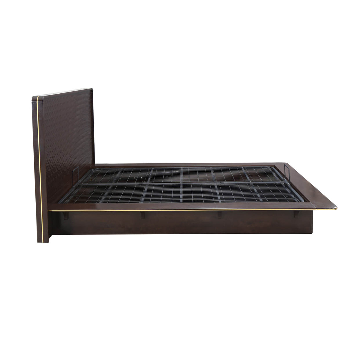 Triton Queen Bed with Hydraulic Storage (Cocoa Brown)