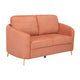 Arch 2 Seater Fabric Sofa- Rust