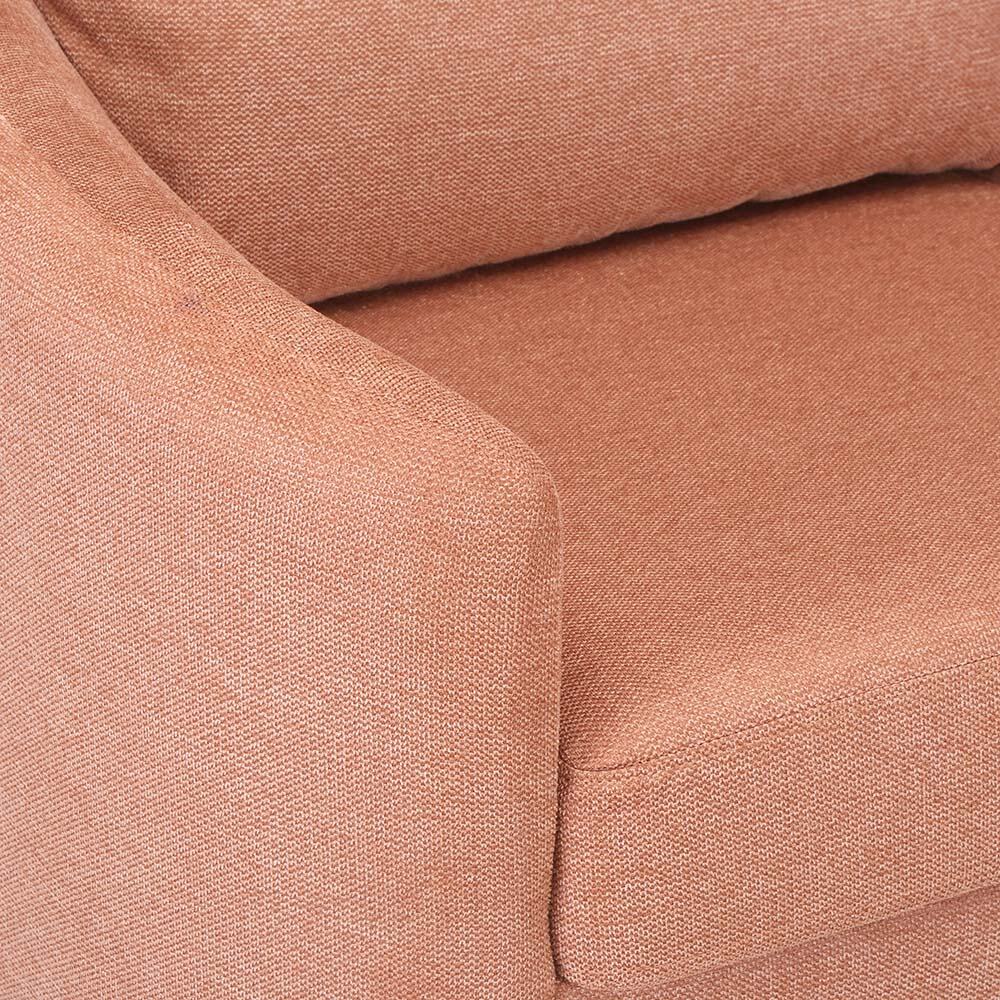 Arch 1 Seater Fabric Sofa- Rust