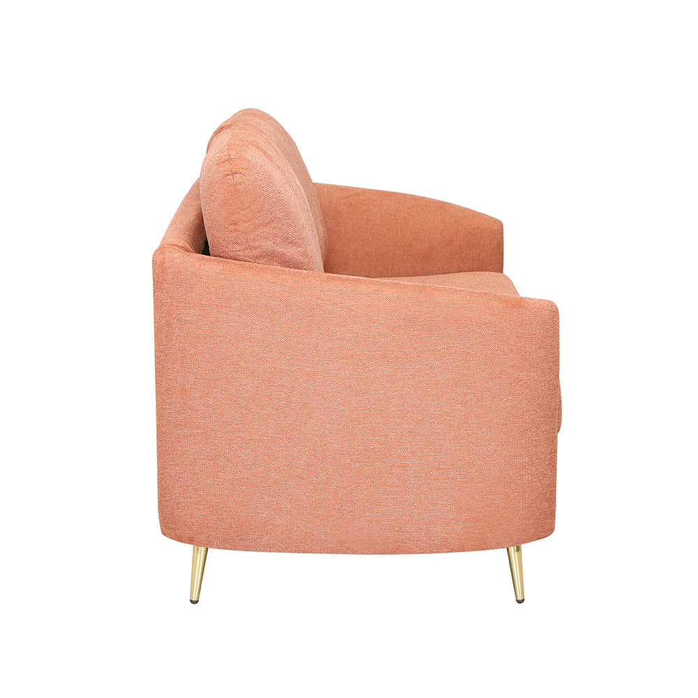 Arch 2 Seater Fabric Sofa- Rust