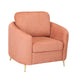 Arch 1 Seater Fabric Sofa- Rust