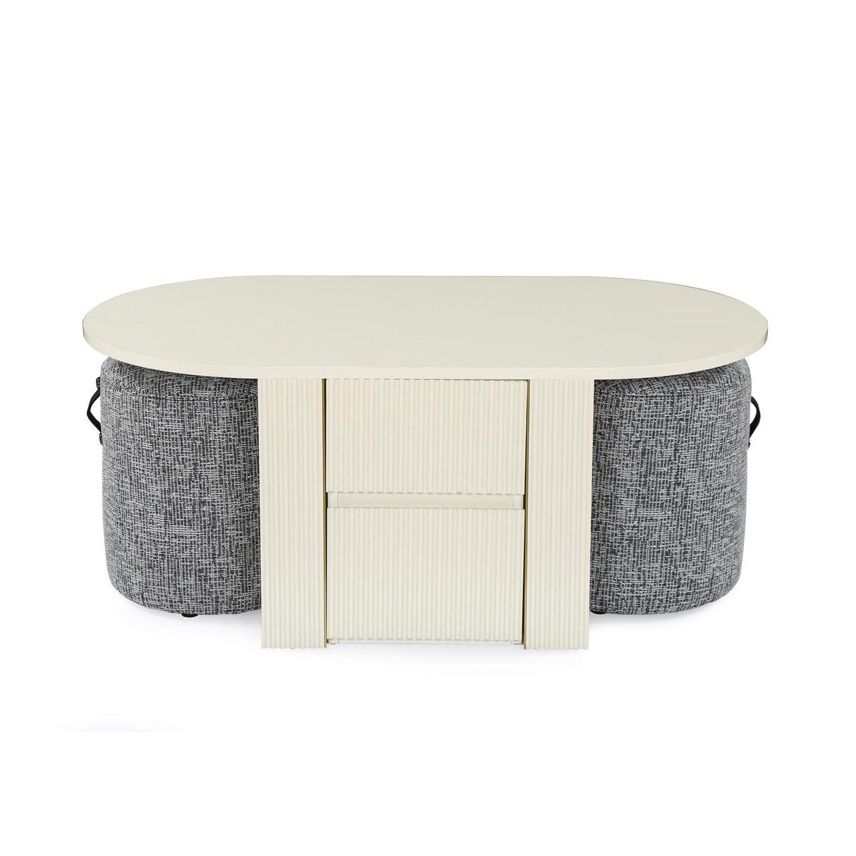 Nix Center Table (Ivory White)