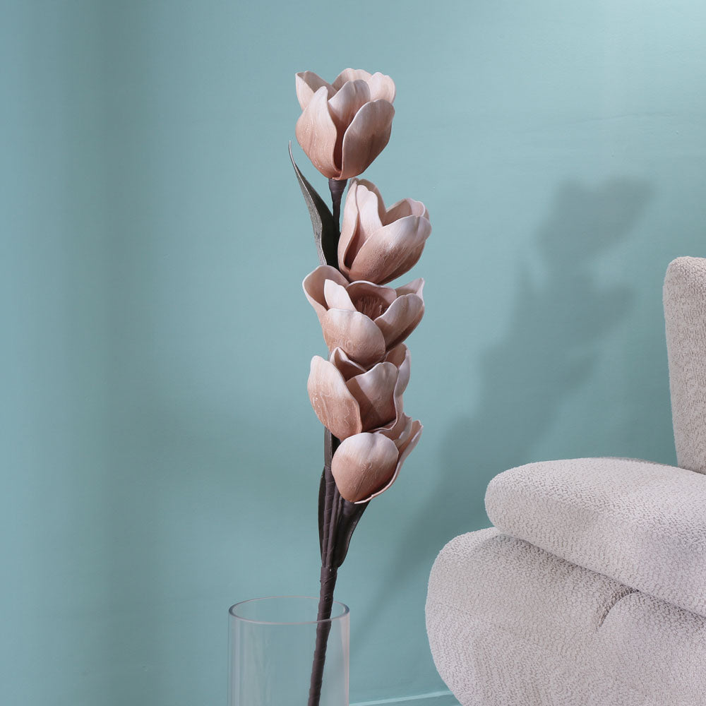 Nilkamal Artificial Tulip Flower Bunch (Beige)