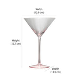 Kimberly 320 ml Martini Glasses Set of 2 (Transparent)