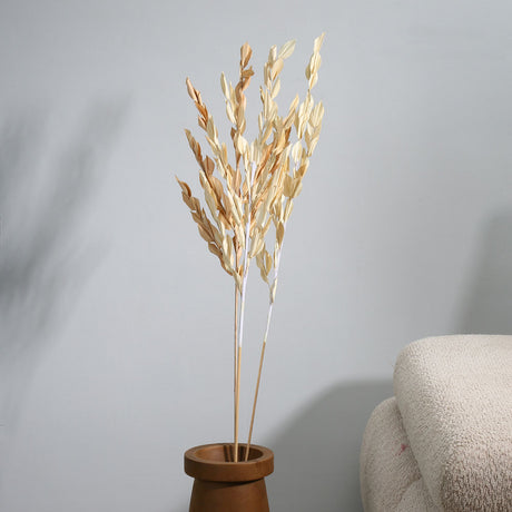 Nilkamal Decorative Mini Dry Leaves Stick (Cream)