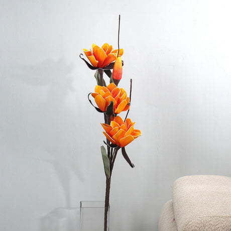 Nilkamal Artificial Lotus Flower Stick (Orange)