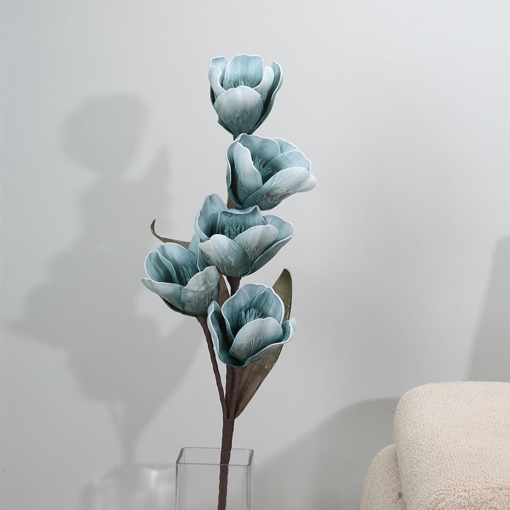Artificial Tulip Flowers Bunch (Blue)