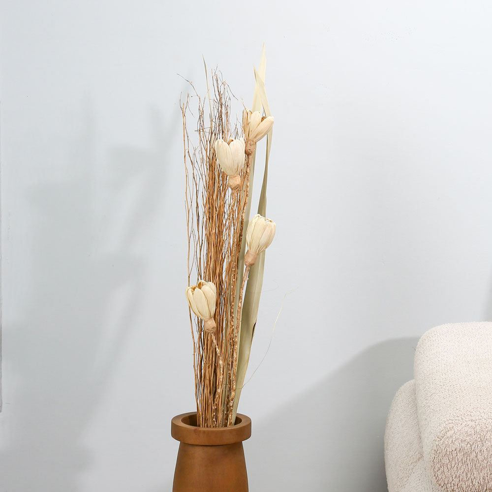 Nilkamal Decorative Maize Flower Dry Stick (Beige)