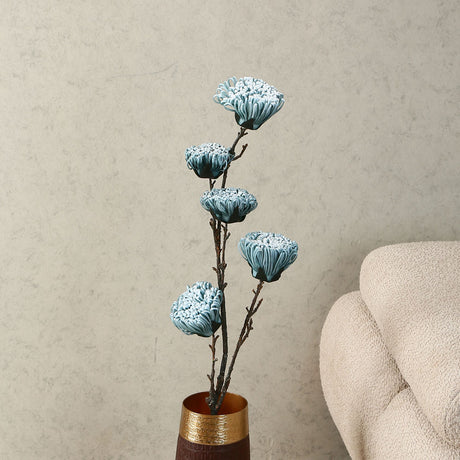 Nilkamal Artificial Carnation Flower Stick (Blue)