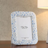 Nilkamal Floral Table Photo Frame (Blue, 5 x 7 Inch)