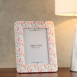 Nilkamal Floral Round Edges Table Photo Frame (Multicolor, 5 x 7 Inch)
