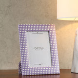 Nilkamal Checkered Table Photo Frame (Purple, 5 x 7 Inch)