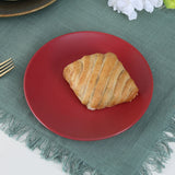 Stoneware Quarter Plate- Red Matt