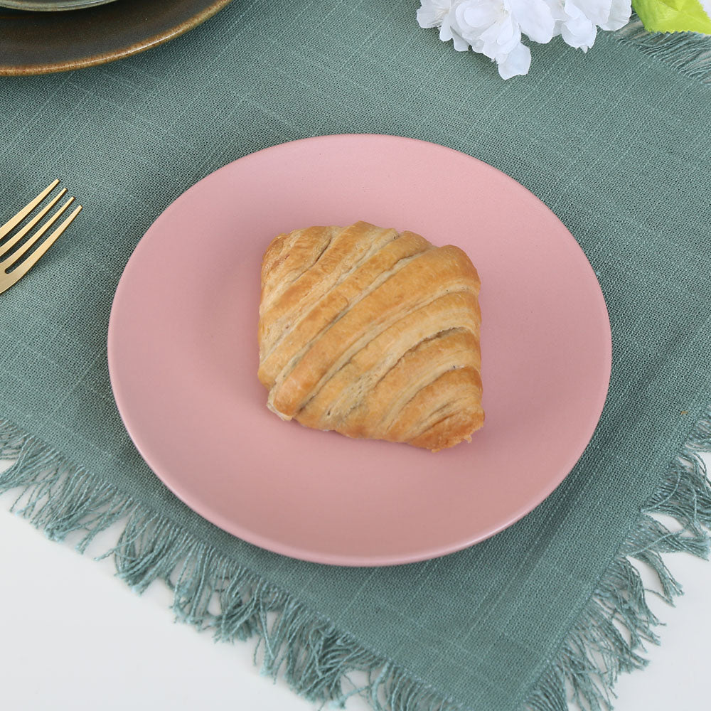 Stoneware Quarter Plate- Pink Matt