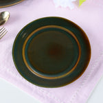 Glaze Quarter Plate- Moss Green
