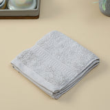 Cotton Face Towel- Light Grey