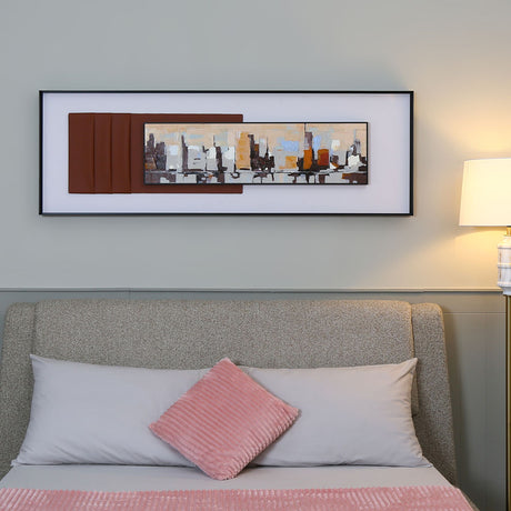 Nilkamal Cityscape Wall Decor (Brown)