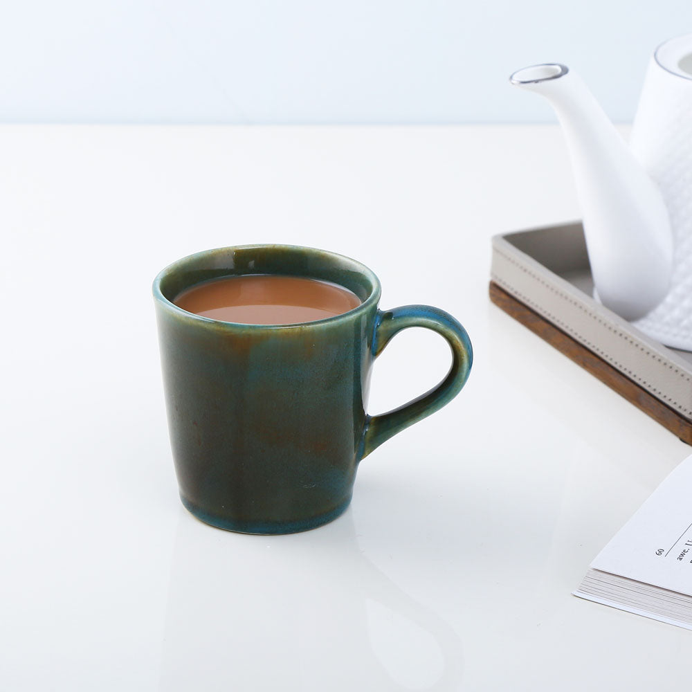 Glaze 320 ml Stoneware Coffee Mug- Moss Green