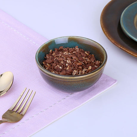 Nilkamal Glaze 250 ml Serving Bowl (Moss Green)