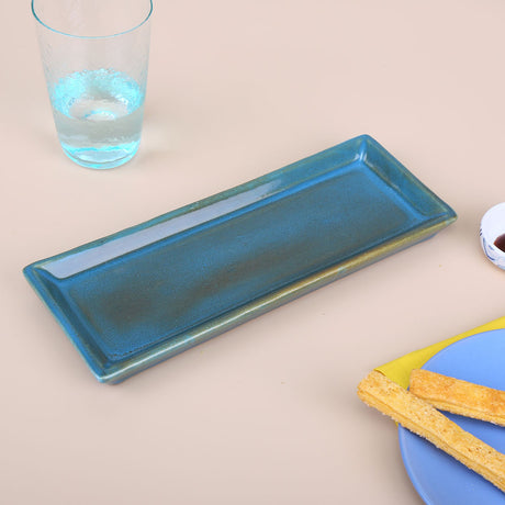Nilkamal Glaze Serving Platter (Moss Green)