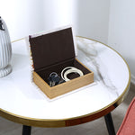 Vintage Book Shaped Storage Box (Small, Brown)