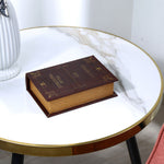 Vintage Book Shaped Storage Box (Small, Brown)