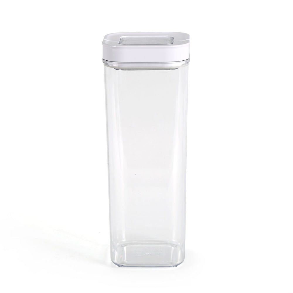 Square Shape 2300 ml Fliplock Container (Transparent)