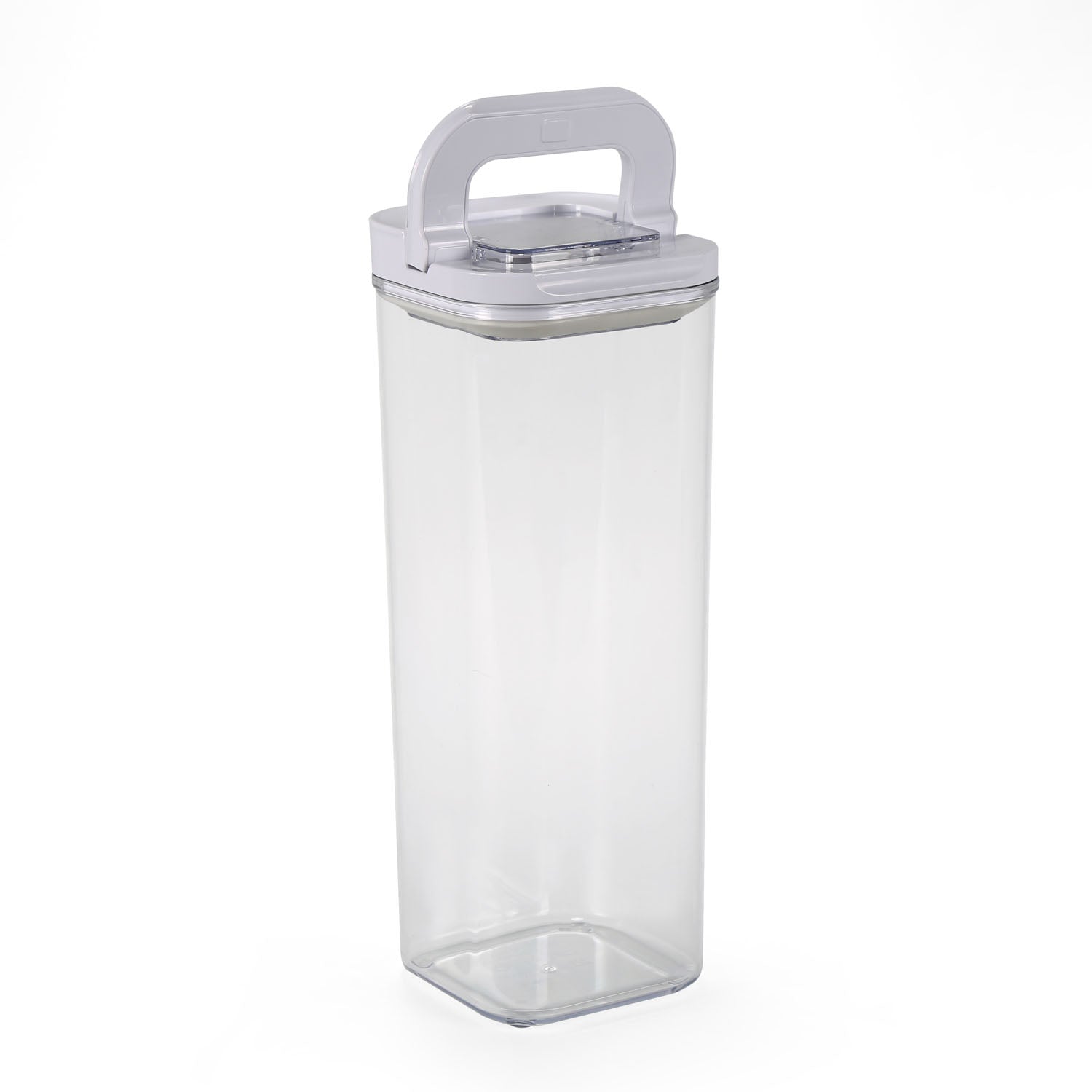Square Shape 2300 ml Fliplock Canister (Transparent)