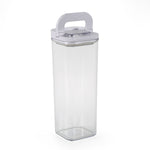 Square Shape 2300 ml Fliplock Canister (Transparent)