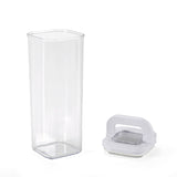 Square Shape 2300 ml Fliplock Canister (Transparent)