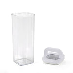 Square Shape 2300 ml Fliplock Canister (Transparent)