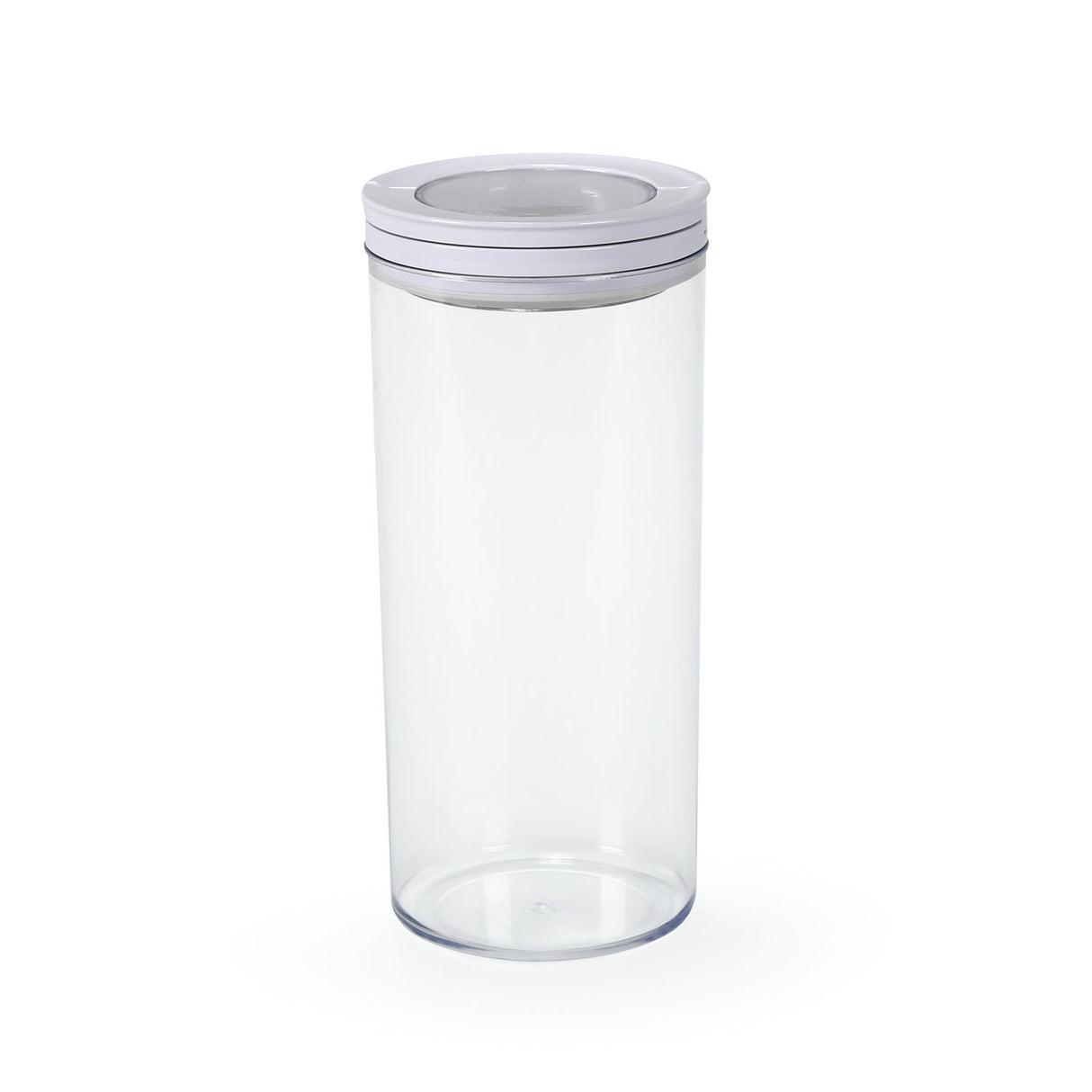 Round Shape 1350 ml Fliplock Canister (Transparent)
