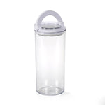 Round Shape 1350 ml Fliplock Canister (Transparent)