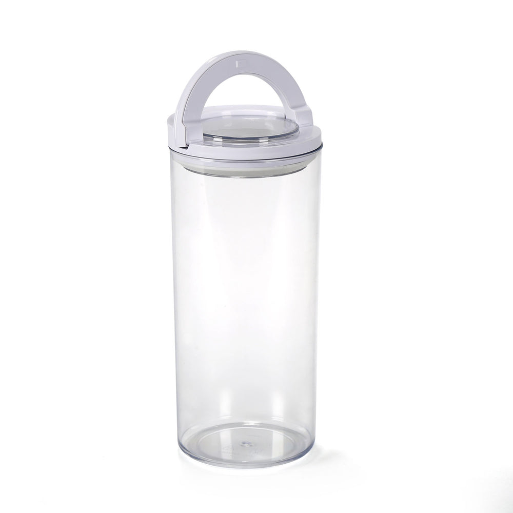 Round Shape 1350 ml Fliplock Container (Transparent)