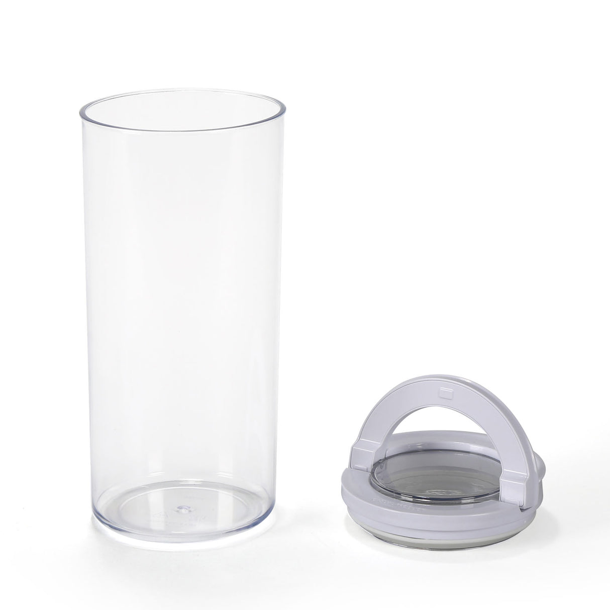 Round Shape 1350 ml Fliplock Canister (Transparent)