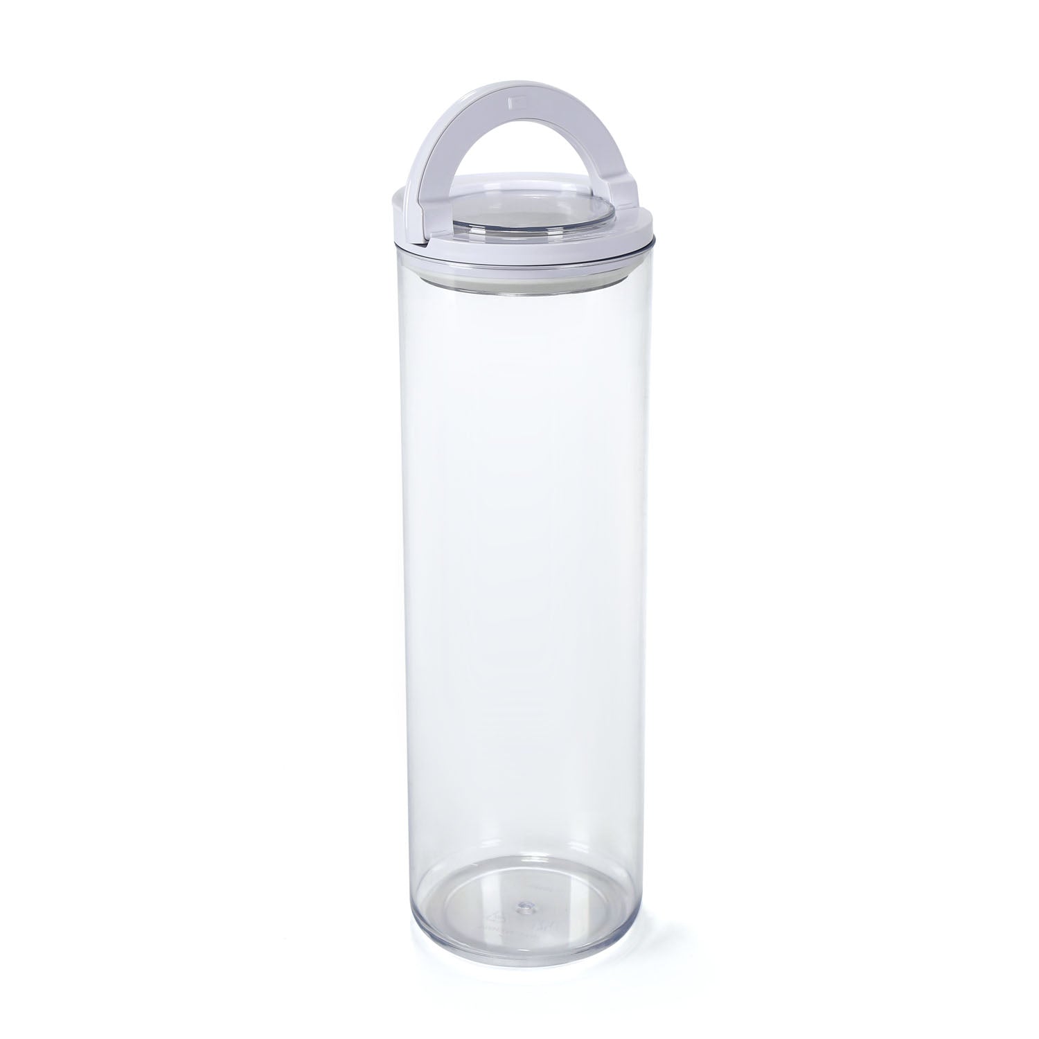 Round Shape 1800 ml Fliplock Container (Transparent)