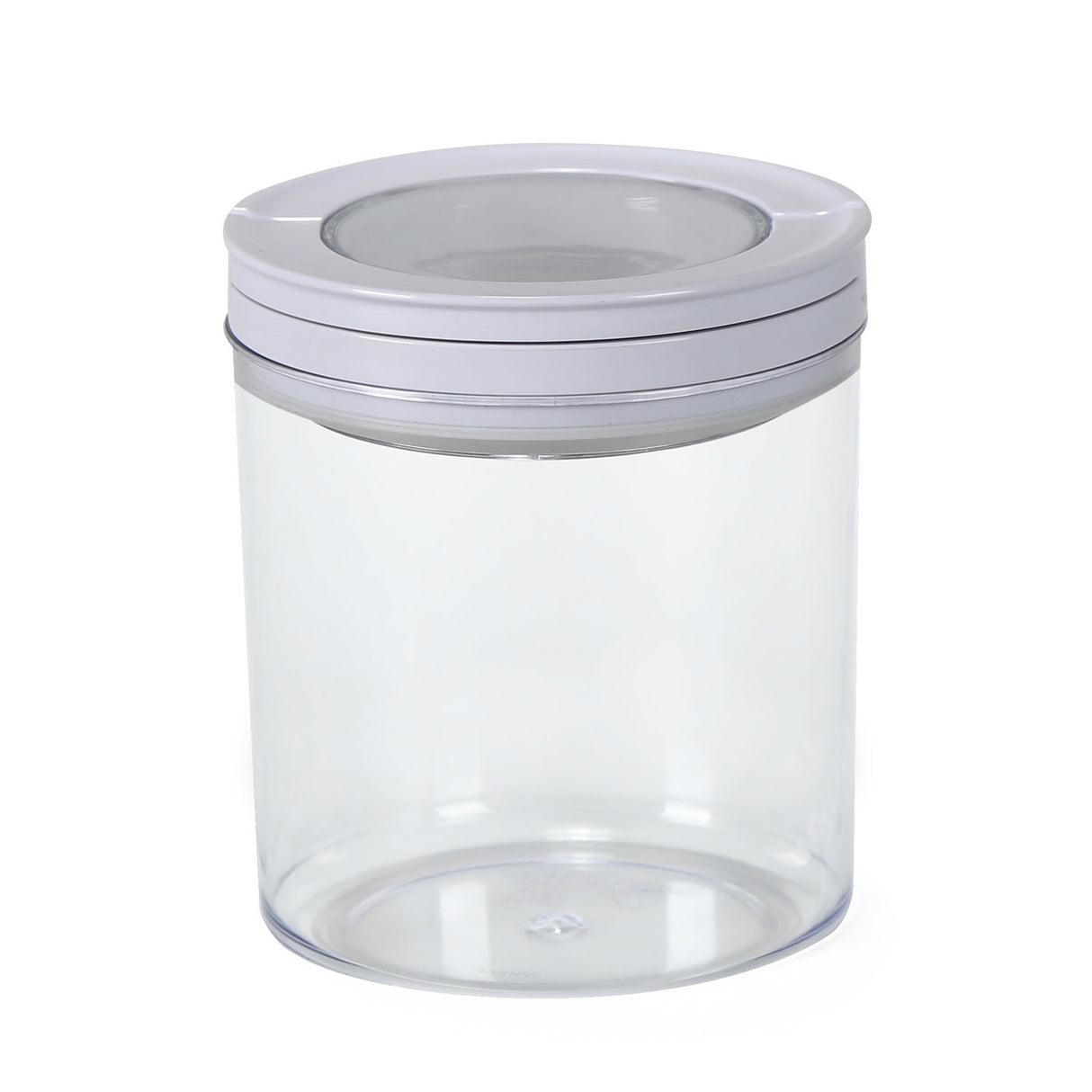 Round Shape 660 ml Fliplock Canister (Transparent)