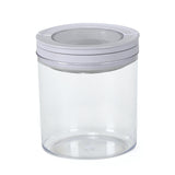 Round Shape 660 ml Fliplock Canister (Transparent)