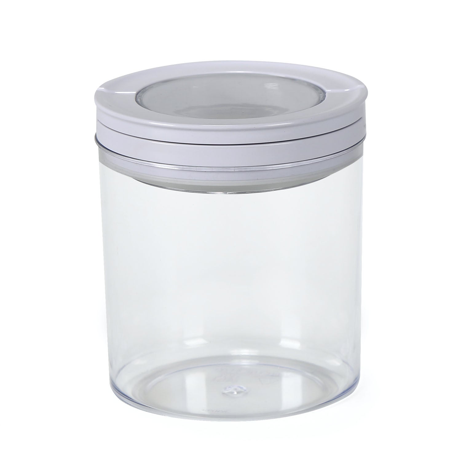 Round Shape 660 ml Fliplock Canister (Transparent)
