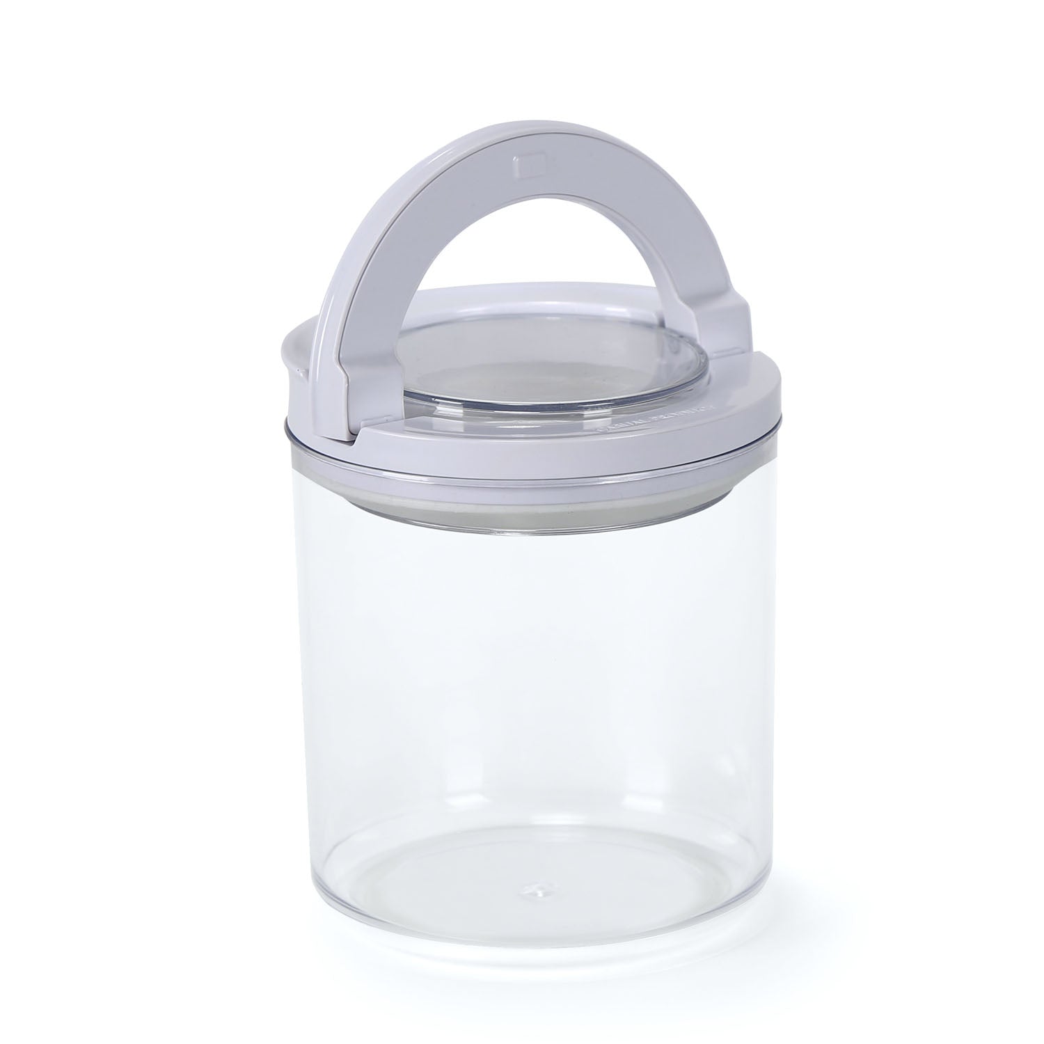 Round Shape 660 ml Fliplock Canister (Transparent)