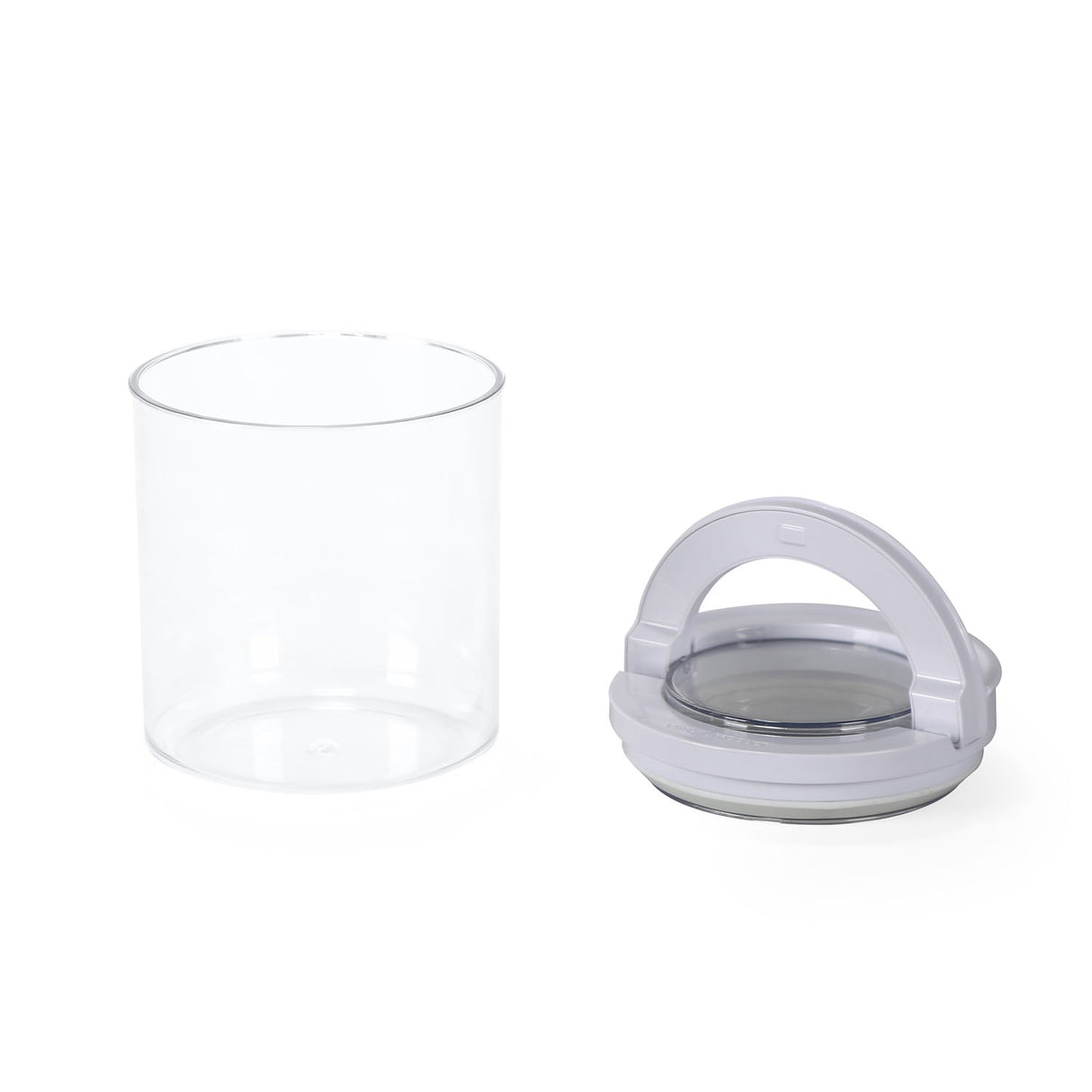 Round Shape 660 ml Fliplock Canister (Transparent)
